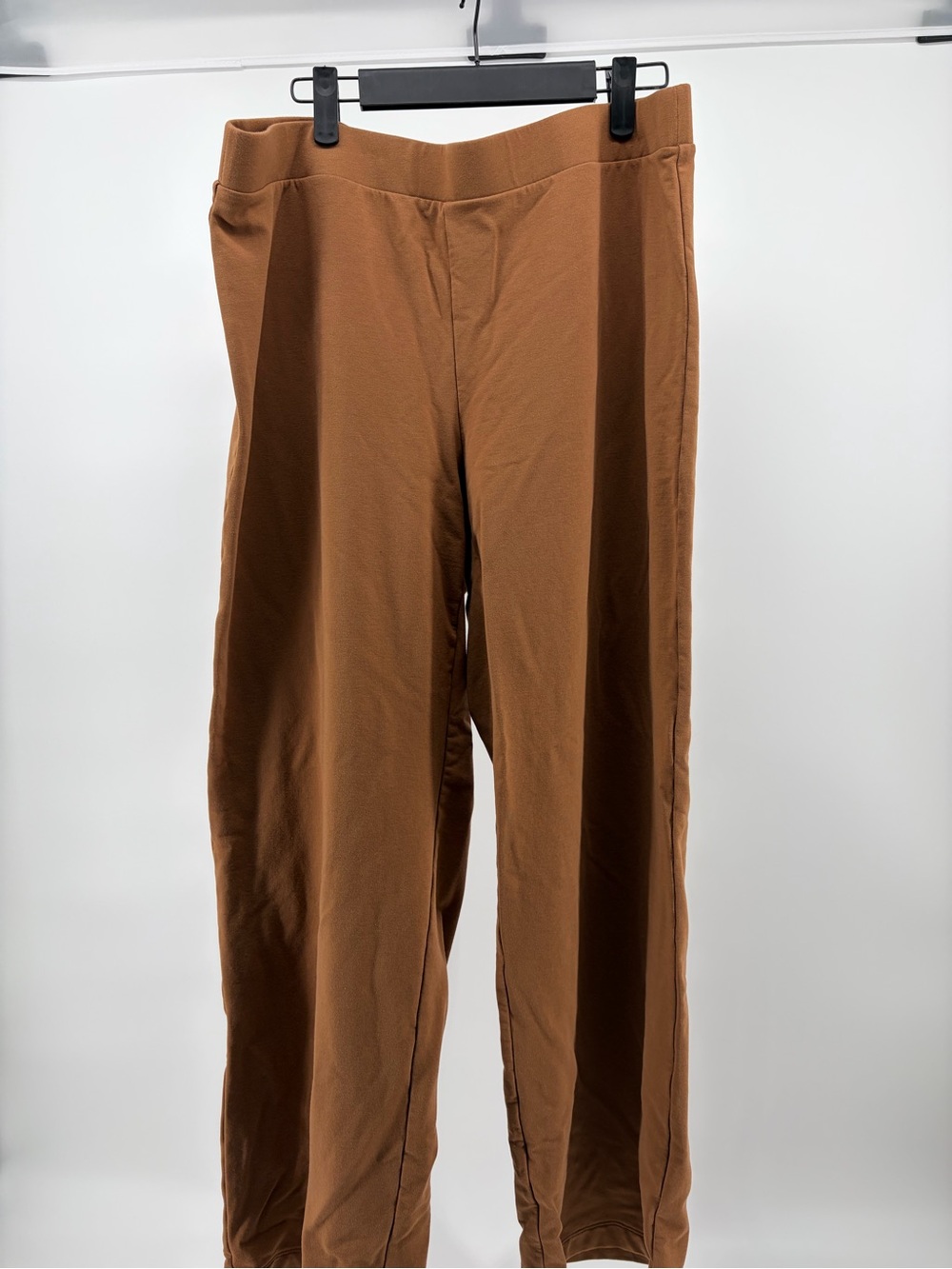 Pure J Jill Pants Women’s Affinity French Terry Wide Leg Pima Cotton Carmel L